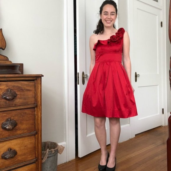 Teeze Me Red Prom Dress, Size 5 - Picture 1 of 8
